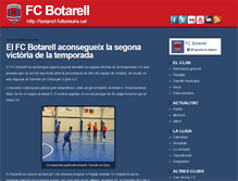 Tablet Screenshot of botarell.futbolsala.cat